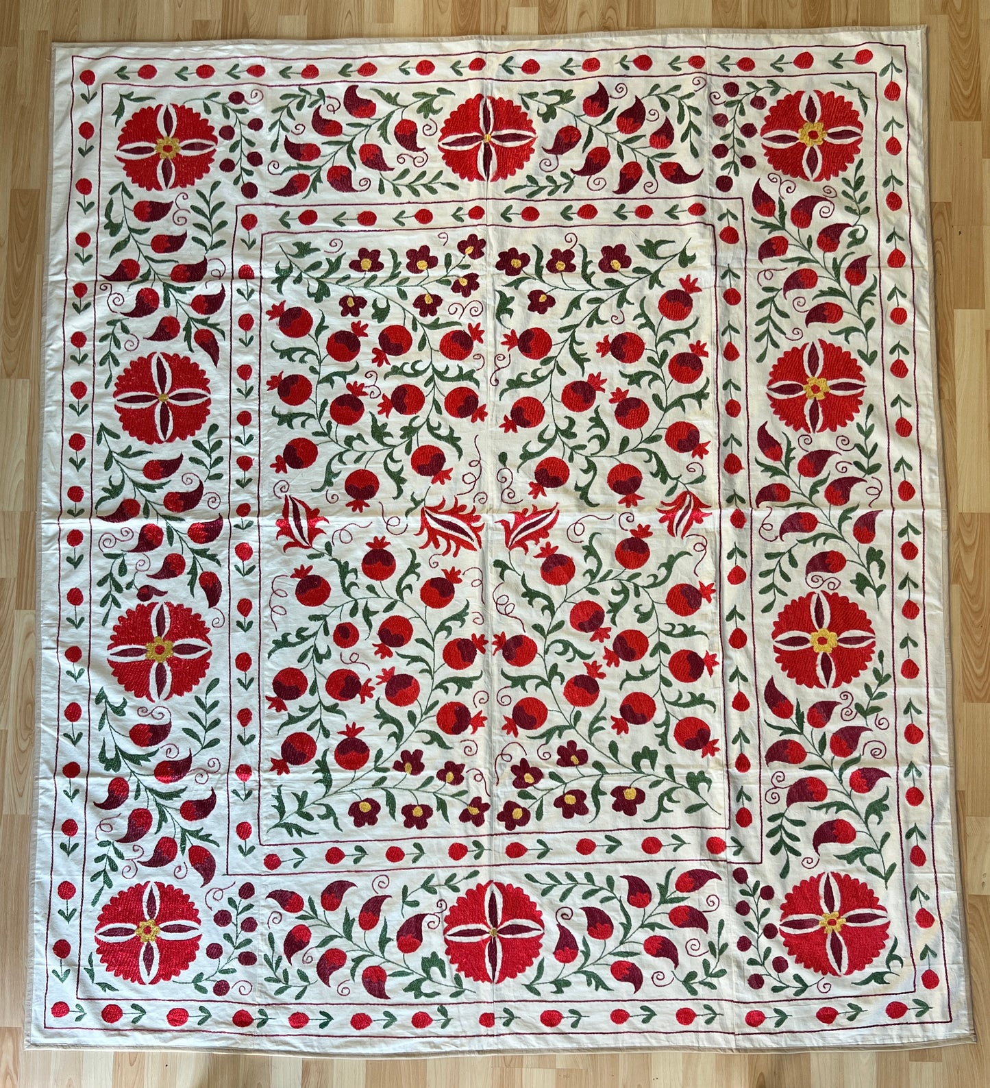 Suzani Hand Embroidered Silk