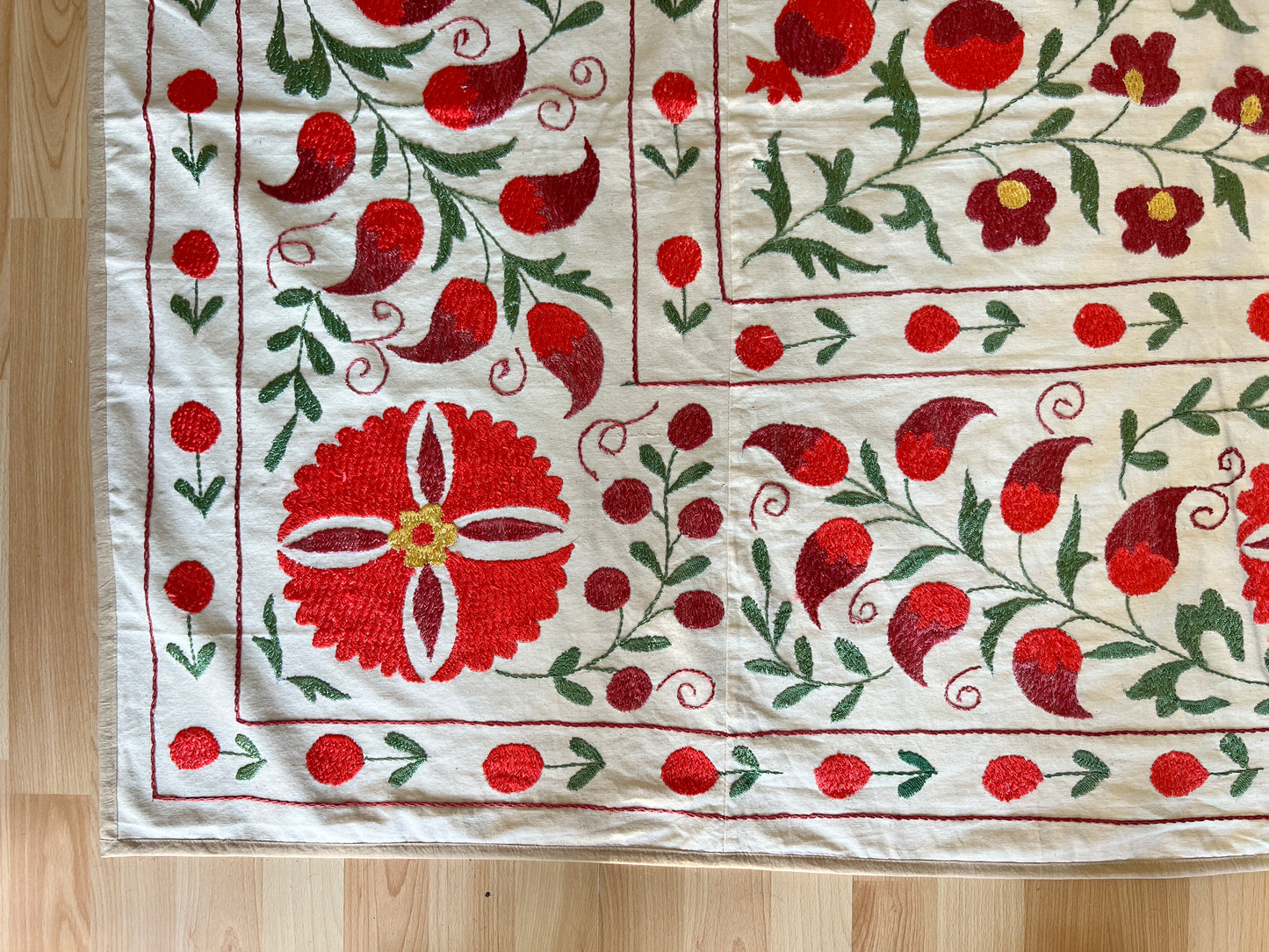 Suzani Hand Embroidered Silk