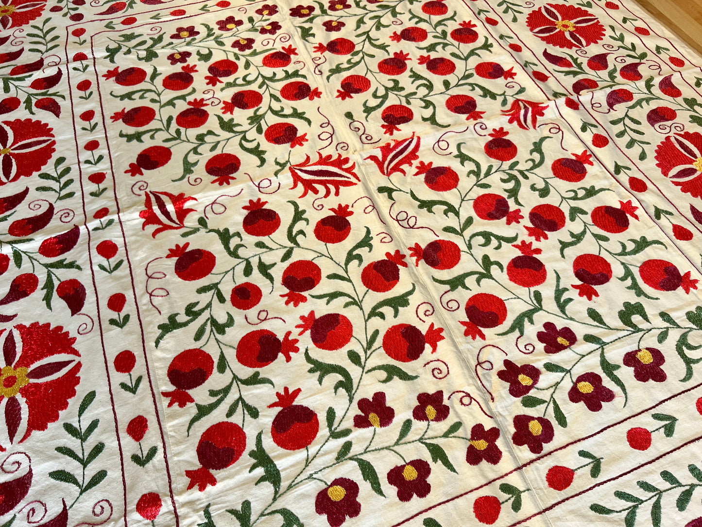 Suzani Hand Embroidered Silk