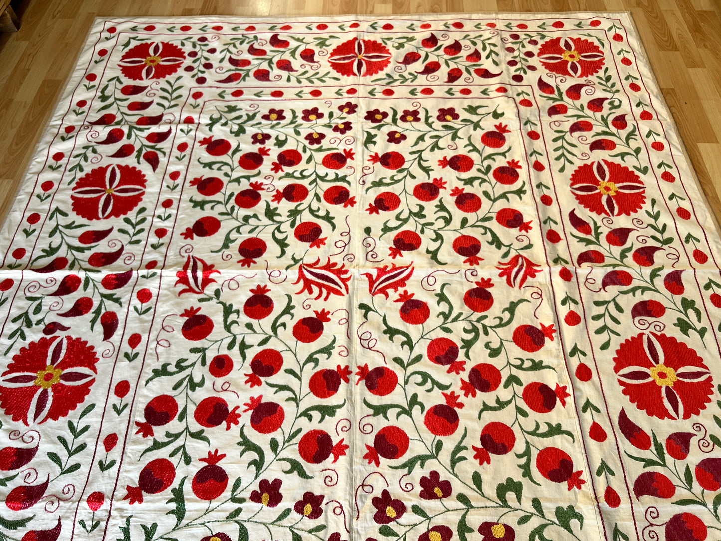 Suzani Hand Embroidered Silk