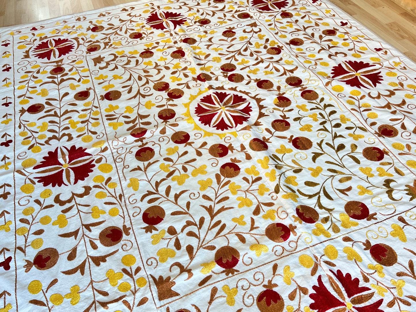 Suzani Hand Embroidered Silk