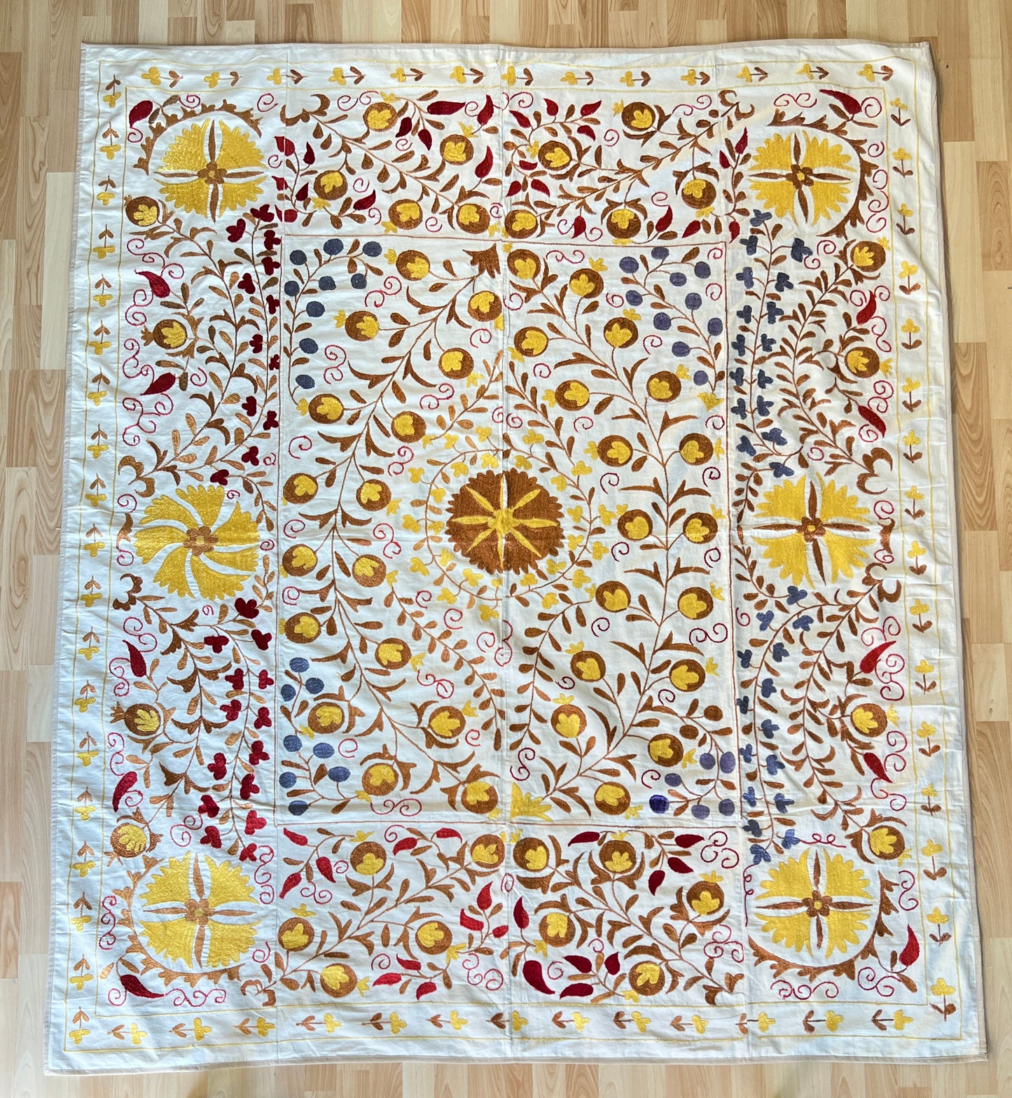 Suzani Hand Embroidered Silk