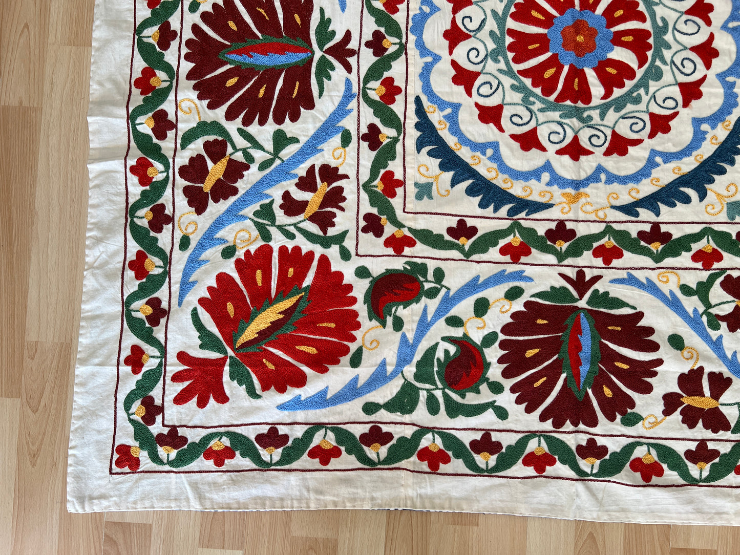 Suzani Hand Embroidered Silk