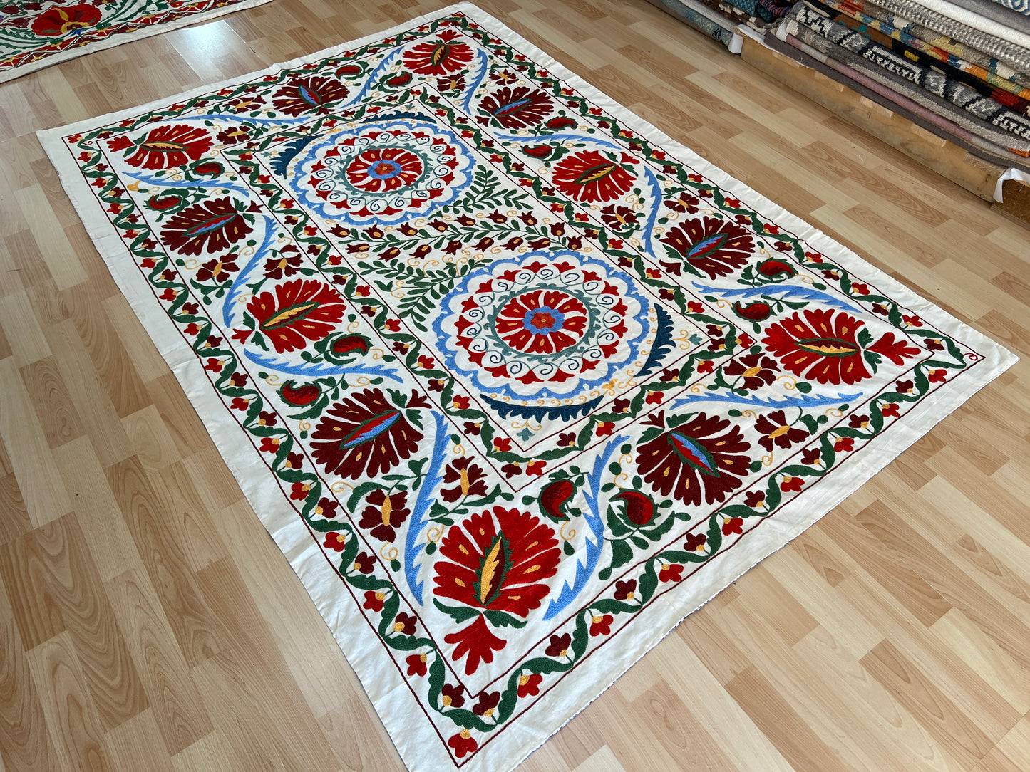 Suzani Hand Embroidered Silk
