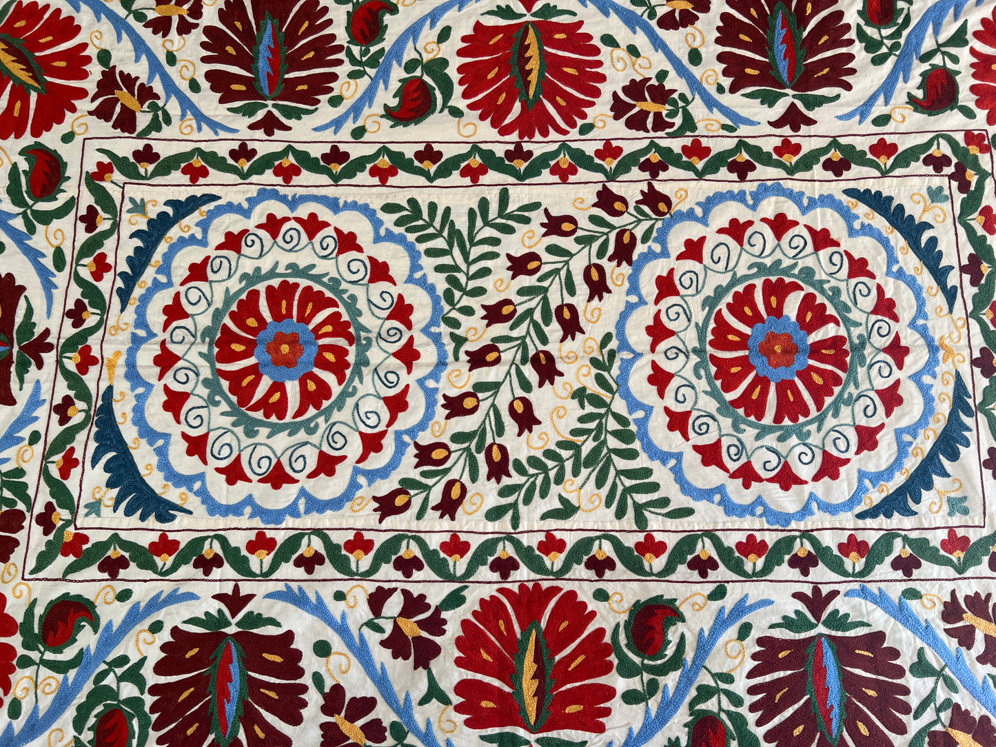 Suzani Hand Embroidered Silk