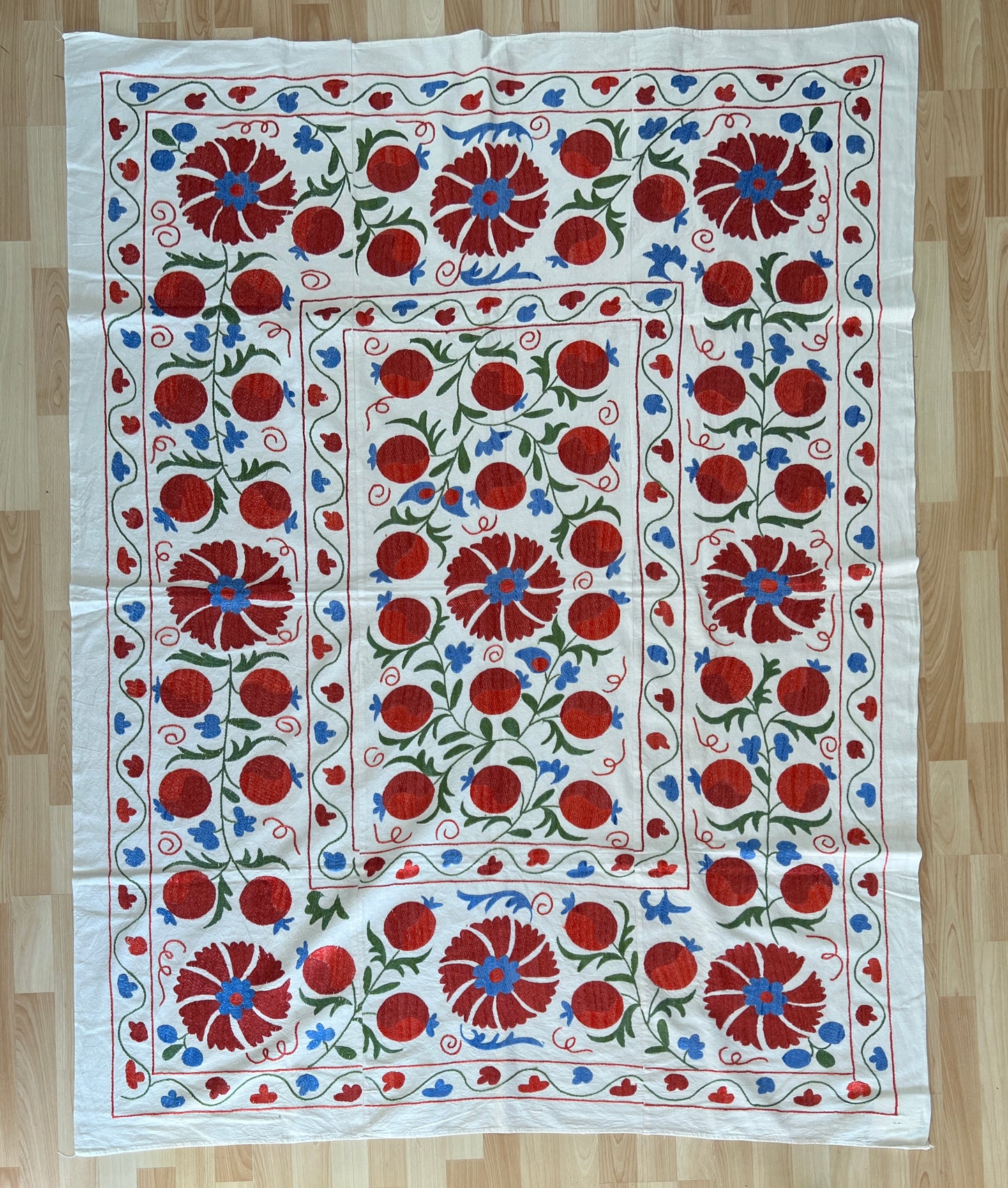 Suzani Hand Embroidered Silk