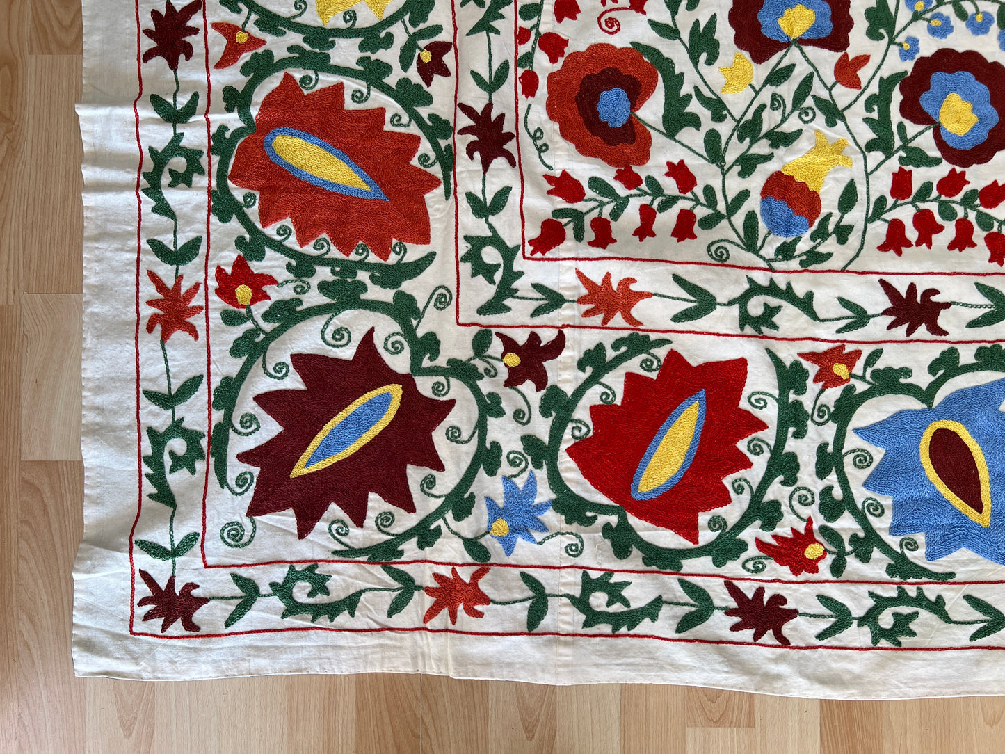 Suzani Hand Embroidered Silk
