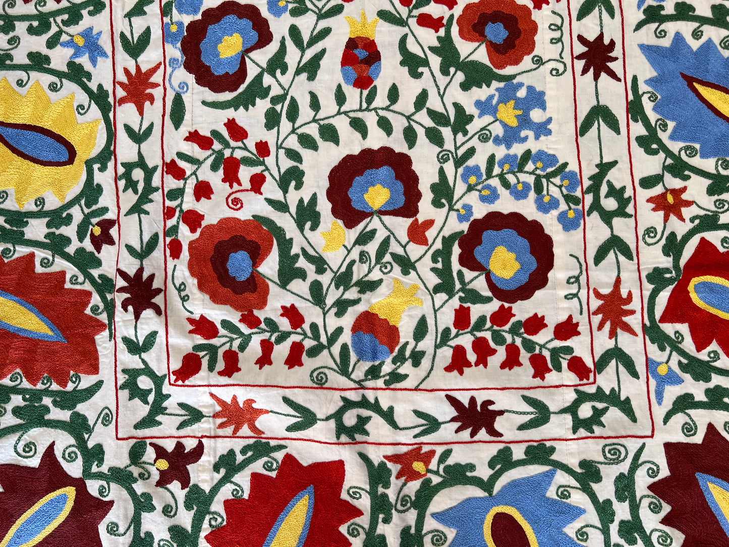 Suzani Hand Embroidered Silk