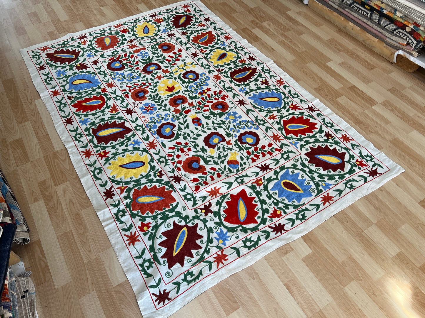 Suzani Hand Embroidered Silk