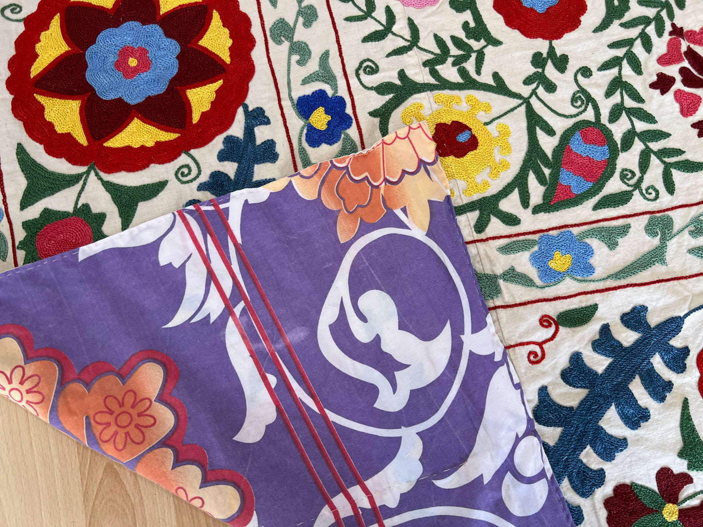 Suzani Hand Embroidered Silk