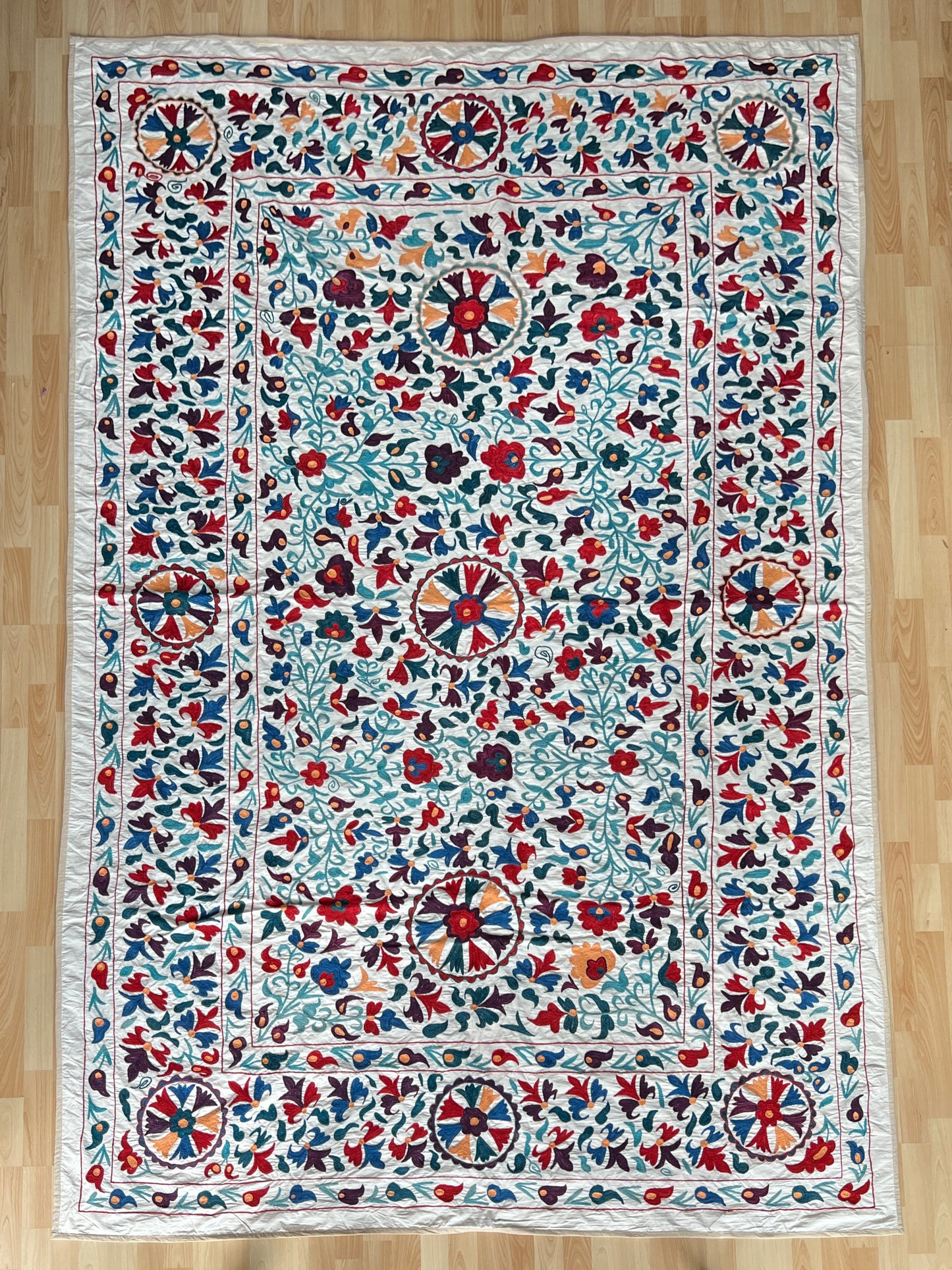 Suzani cotton hand embroidered