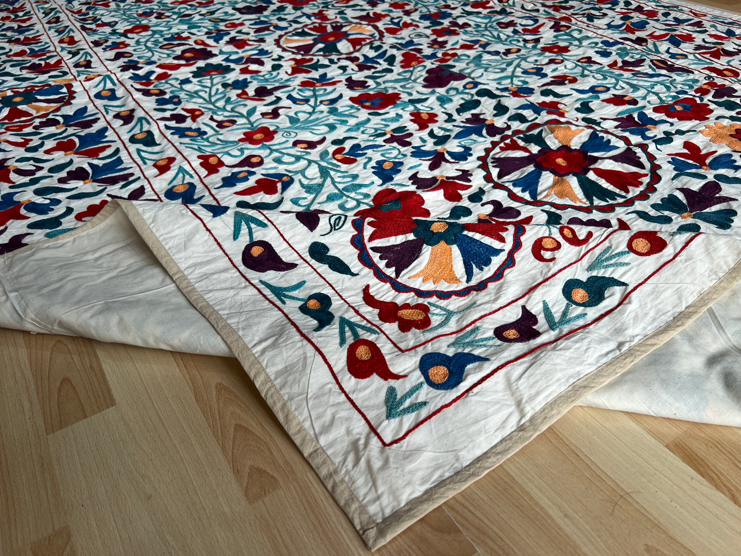 Suzani cotton hand embroidered