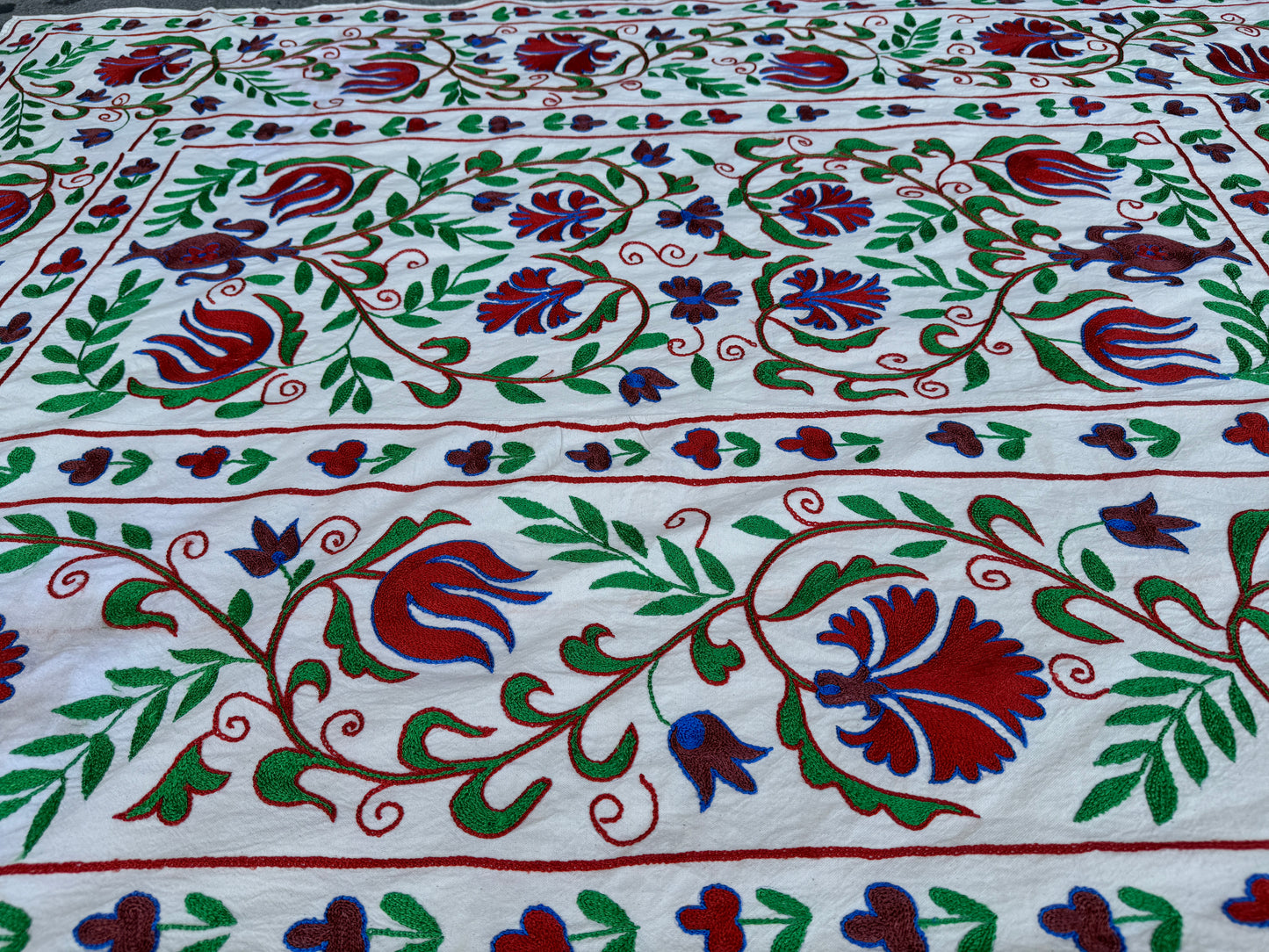Suzani Hand Embroidered Silk