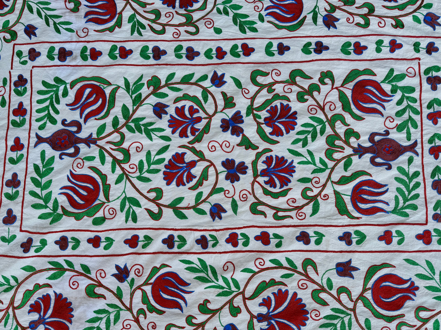 Suzani Hand Embroidered Silk