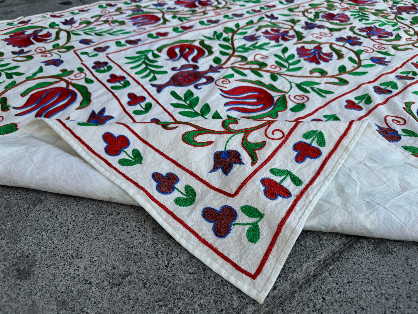 Suzani Hand Embroidered Silk