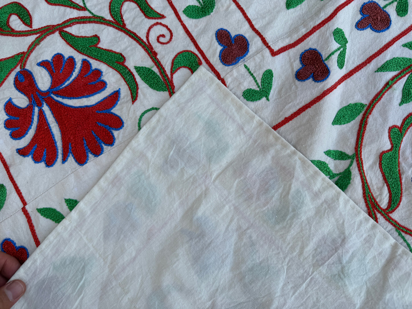 Suzani Hand Embroidered Silk