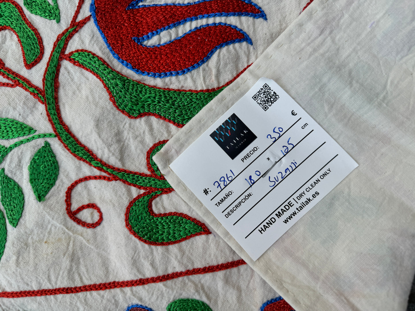 Suzani Hand Embroidered Silk