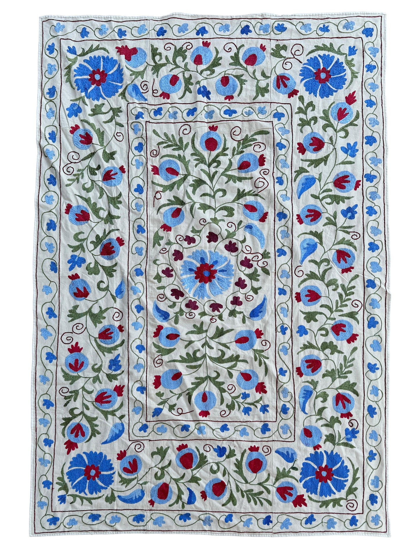 Suzani Hand Embroidered Silk