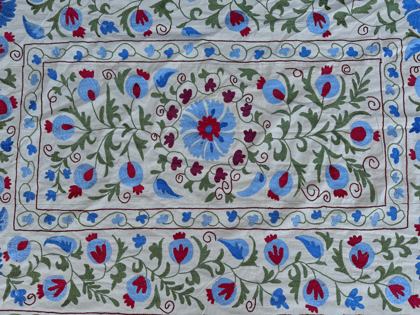 Suzani Hand Embroidered Silk