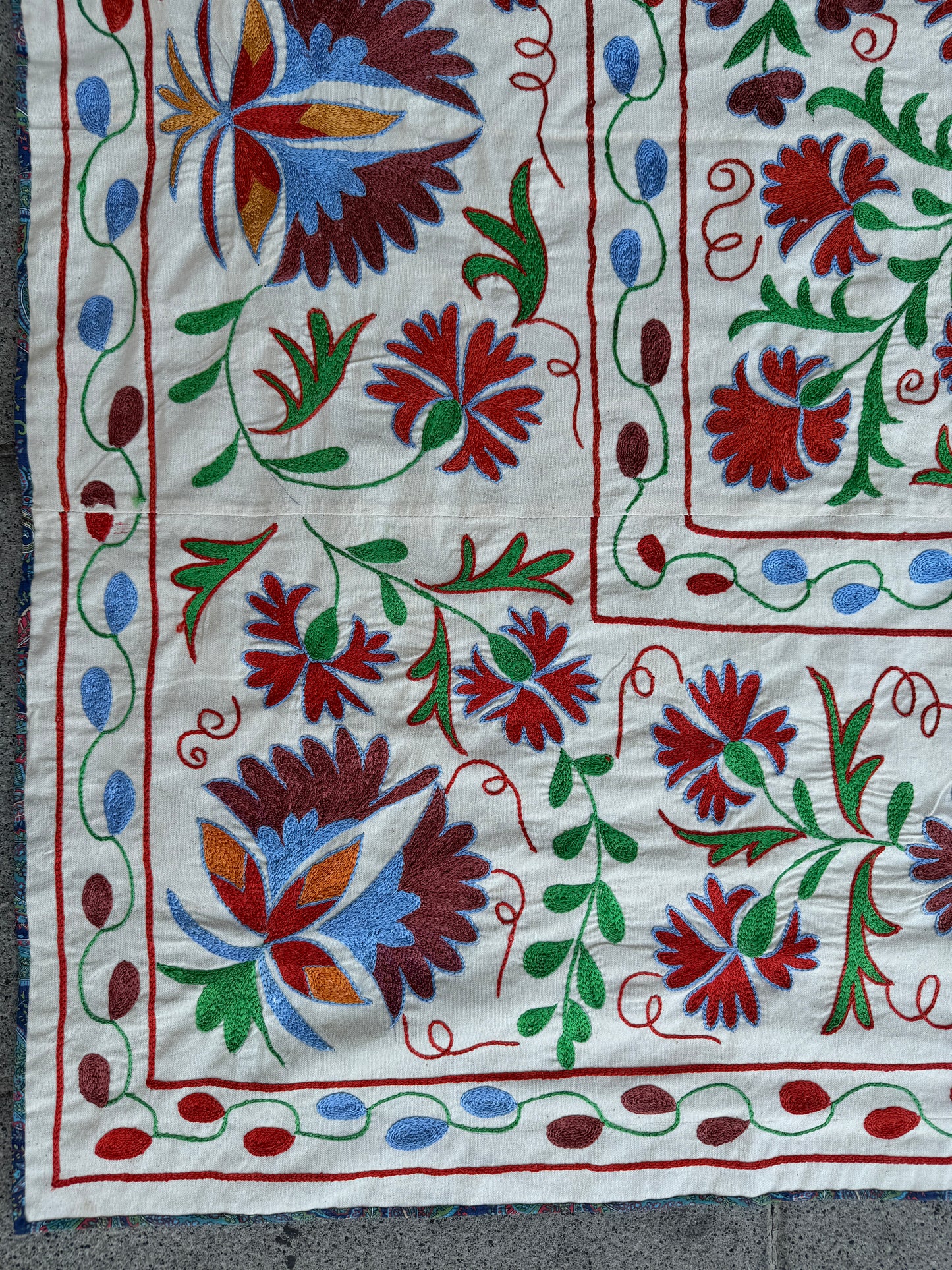 Suzani Hand Embroidered Silk