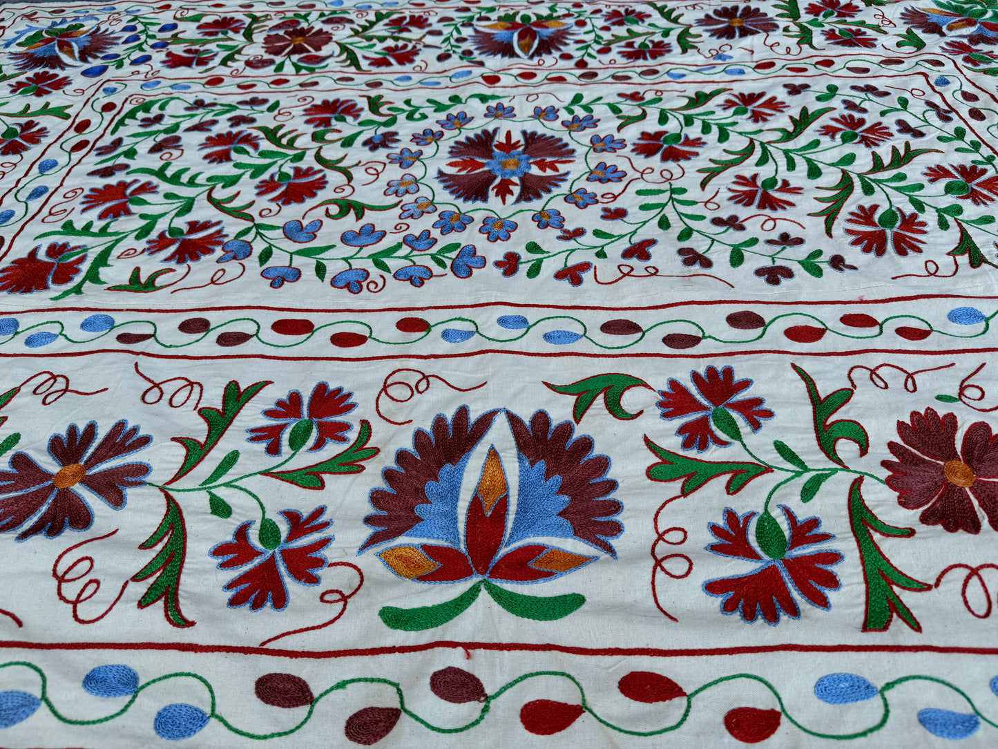 Suzani Hand Embroidered Silk