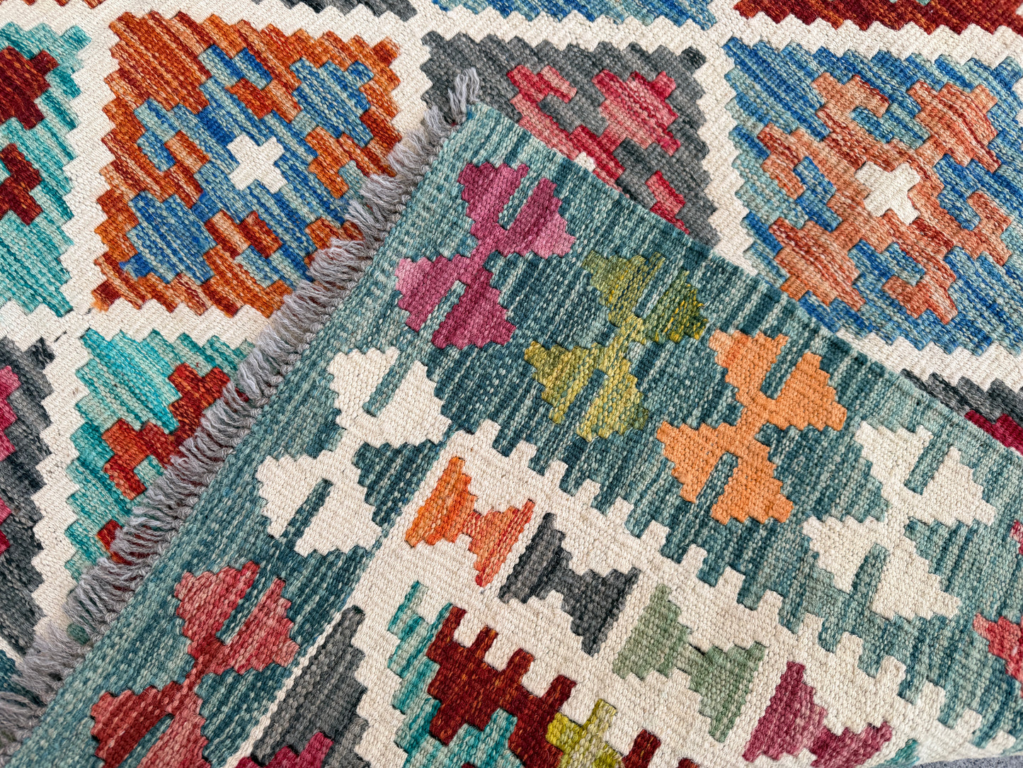 Classic Afghan Maimana Kilim 202 x 161cm