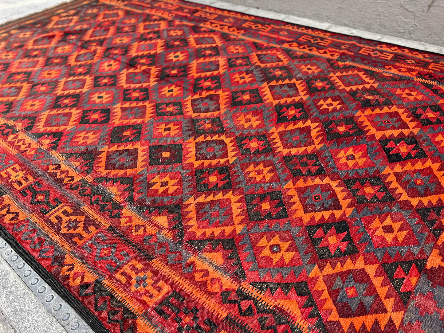 Afghan Maimana vintage Kilim.