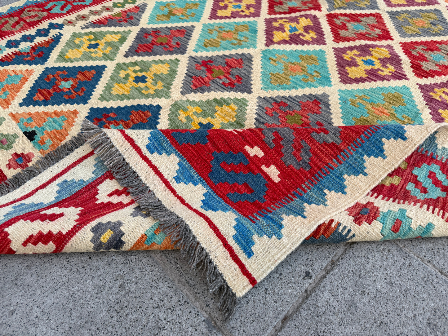 Classic Maimana Kilim 248x176cm