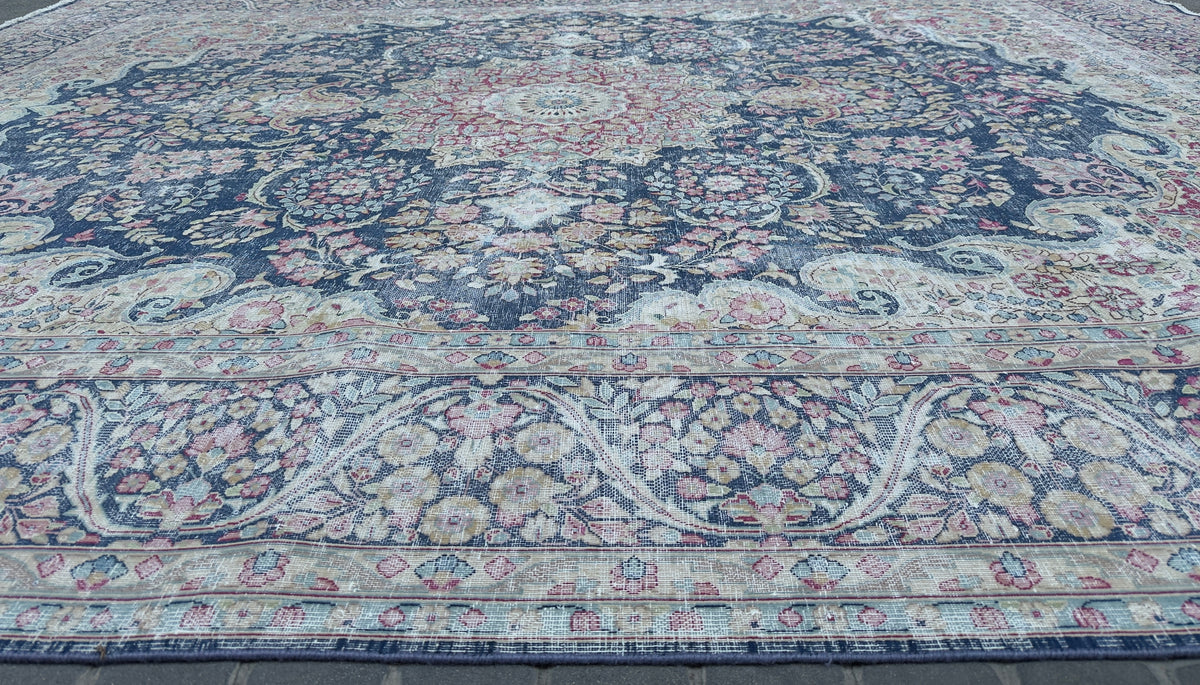Overdyed Vintage Hand knotted Rug (375x300cm)