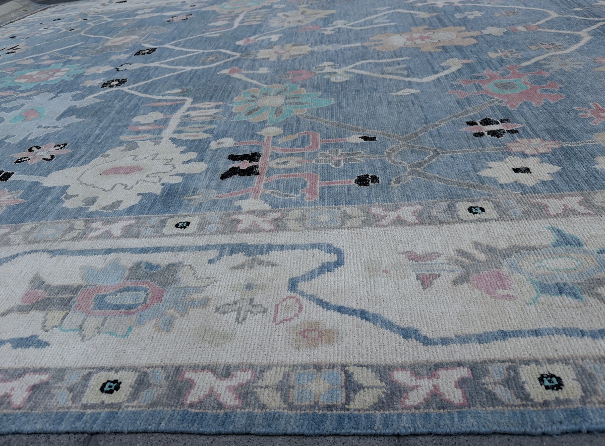 Overdyed Vintage Hand knotted Rug (425x303cm)