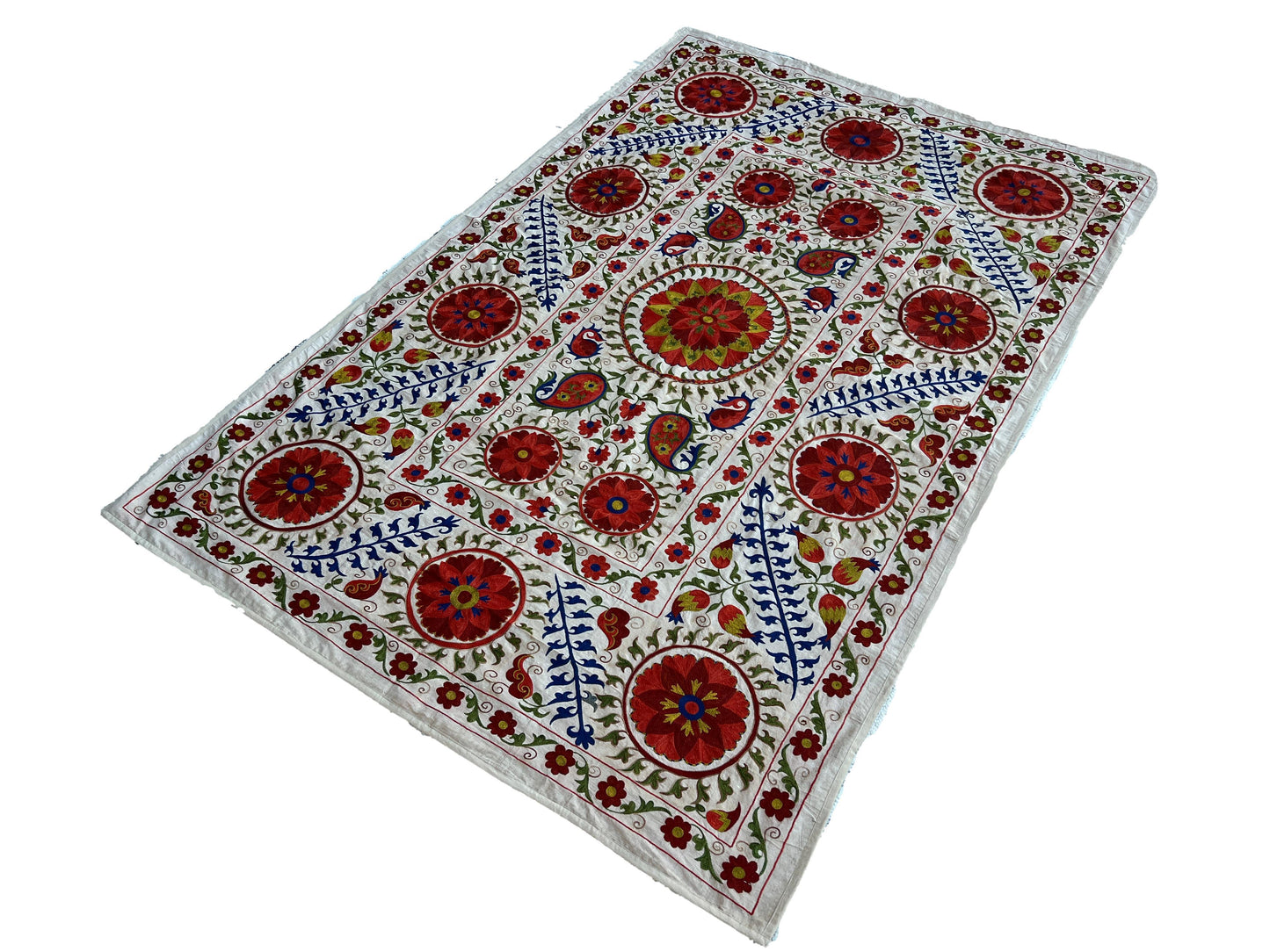 Suzani Hand Embroidered Silk
