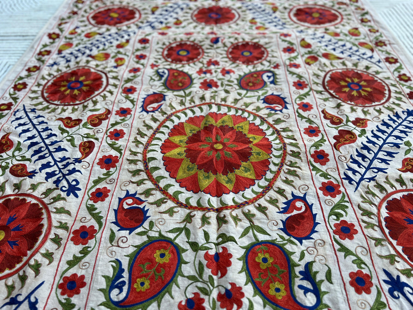 Suzani Hand Embroidered Silk