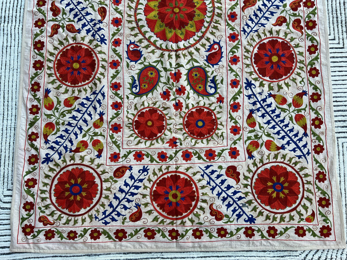 Suzani Hand Embroidered Silk