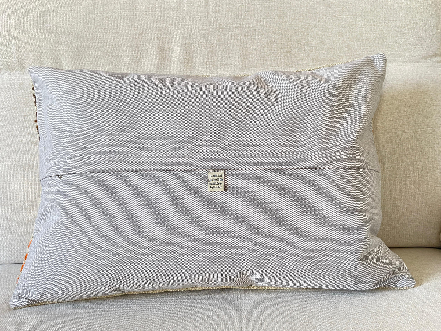 Hand woven Kilim cushion cover (60x40cm)
