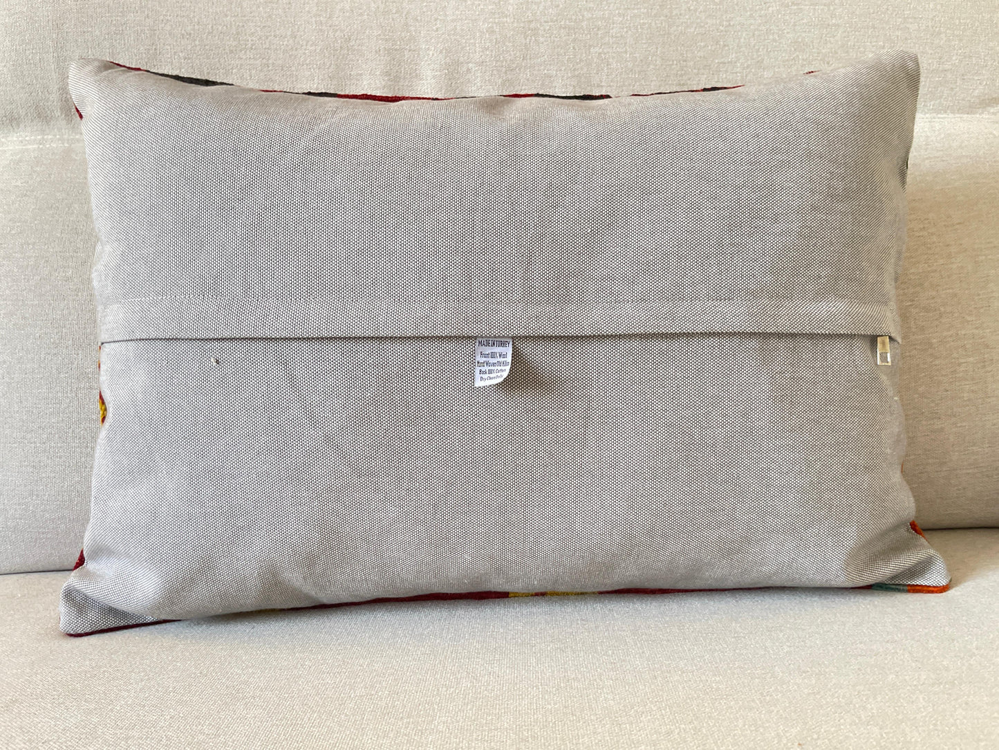 Hand woven Kilim cushion cover (60x40cm)