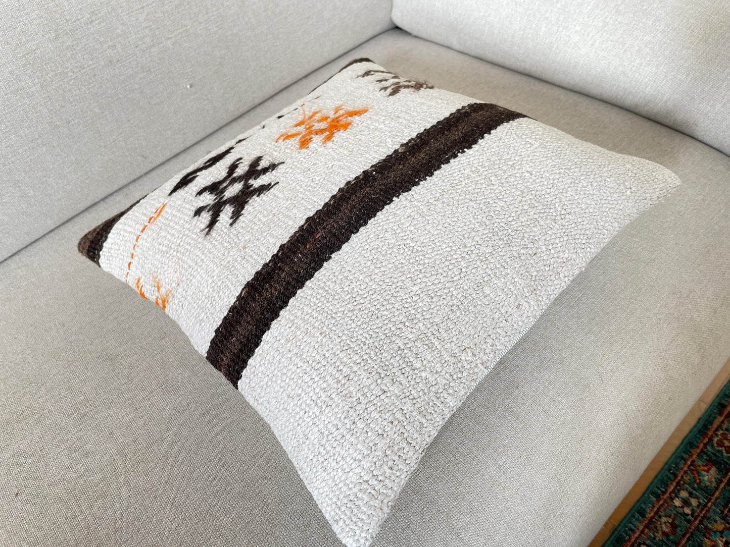 Hand woven Kilim cushion cover (40x40cm)