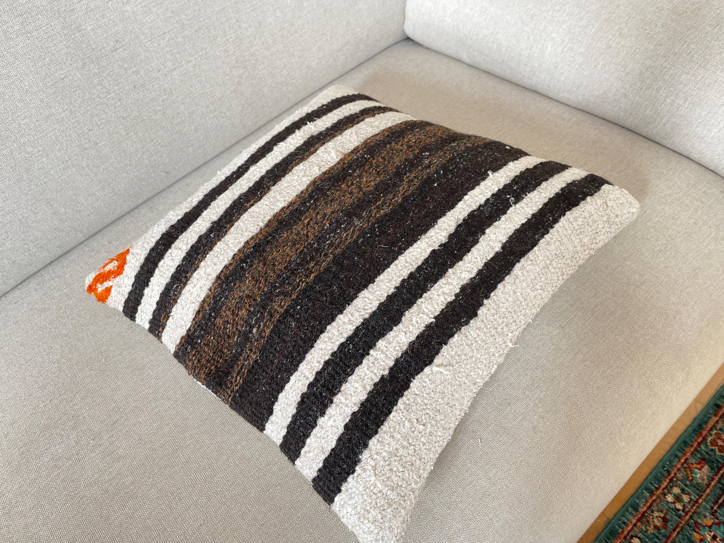 Hand woven Kilim cushion cover (40x40cm)