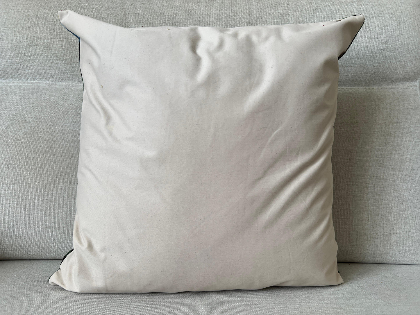 Ikat Velvet silk cushion 50x50cm.