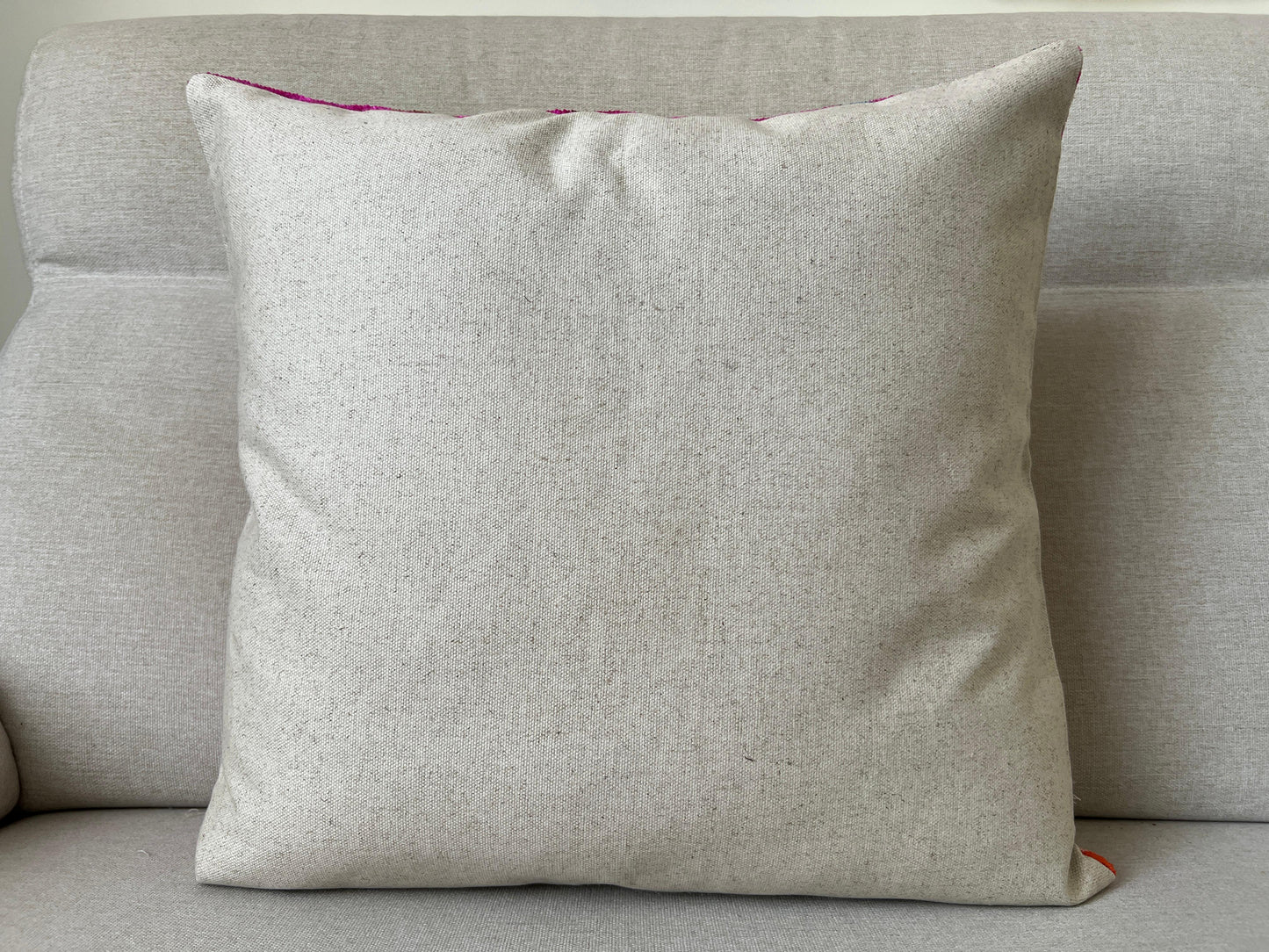 Ikat Velvet silk cushion 50x50cm.