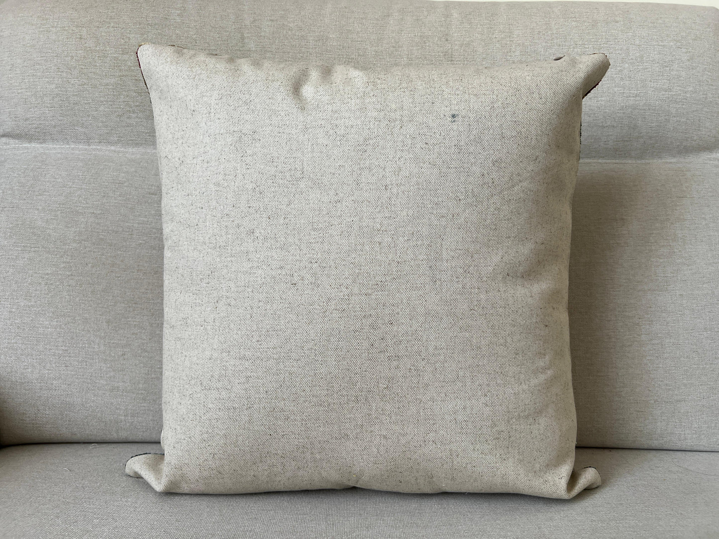 Ikat Velvet silk cushion 50x50cm.