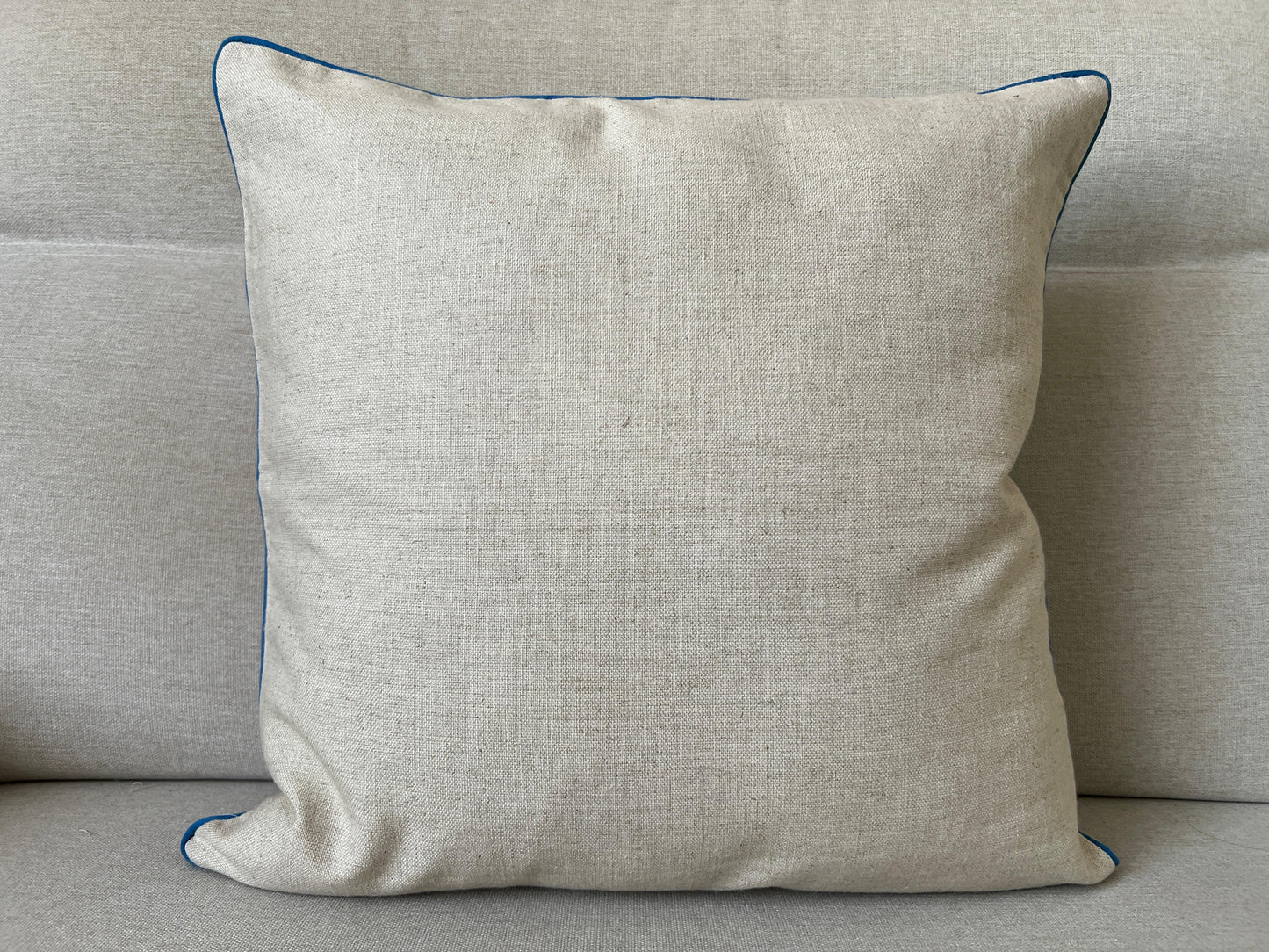 Ikat Velvet silk cushion 50x50cm.