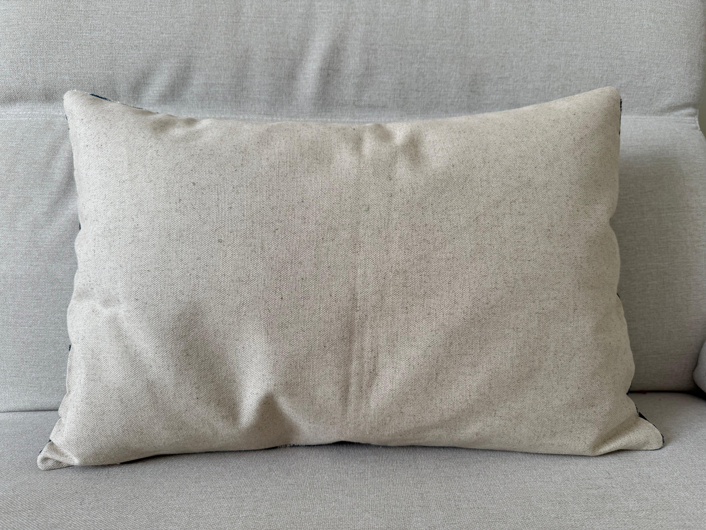 Ikat velvet cushion Hand made (40x60cm)