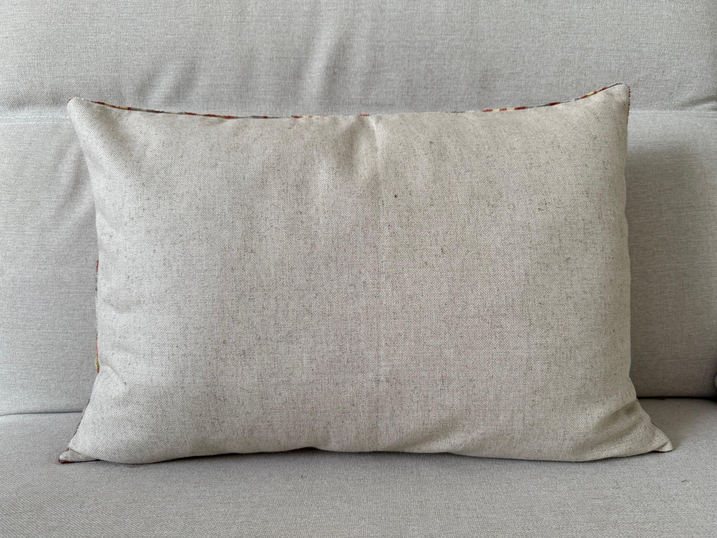 Ikat velvet cushion Hand made (40x60cm)