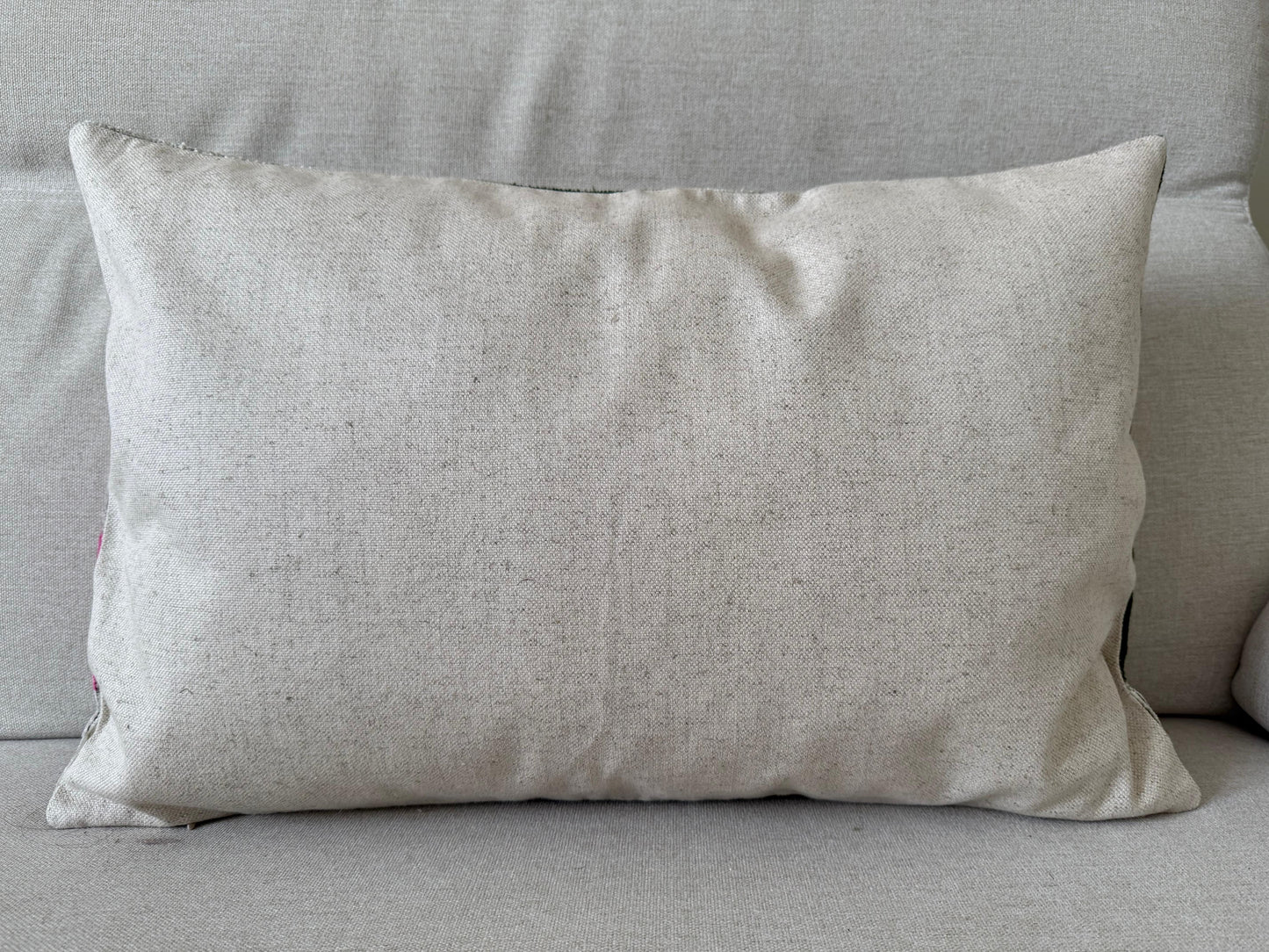 Ikat velvet cushion Hand made (40x60cm)
