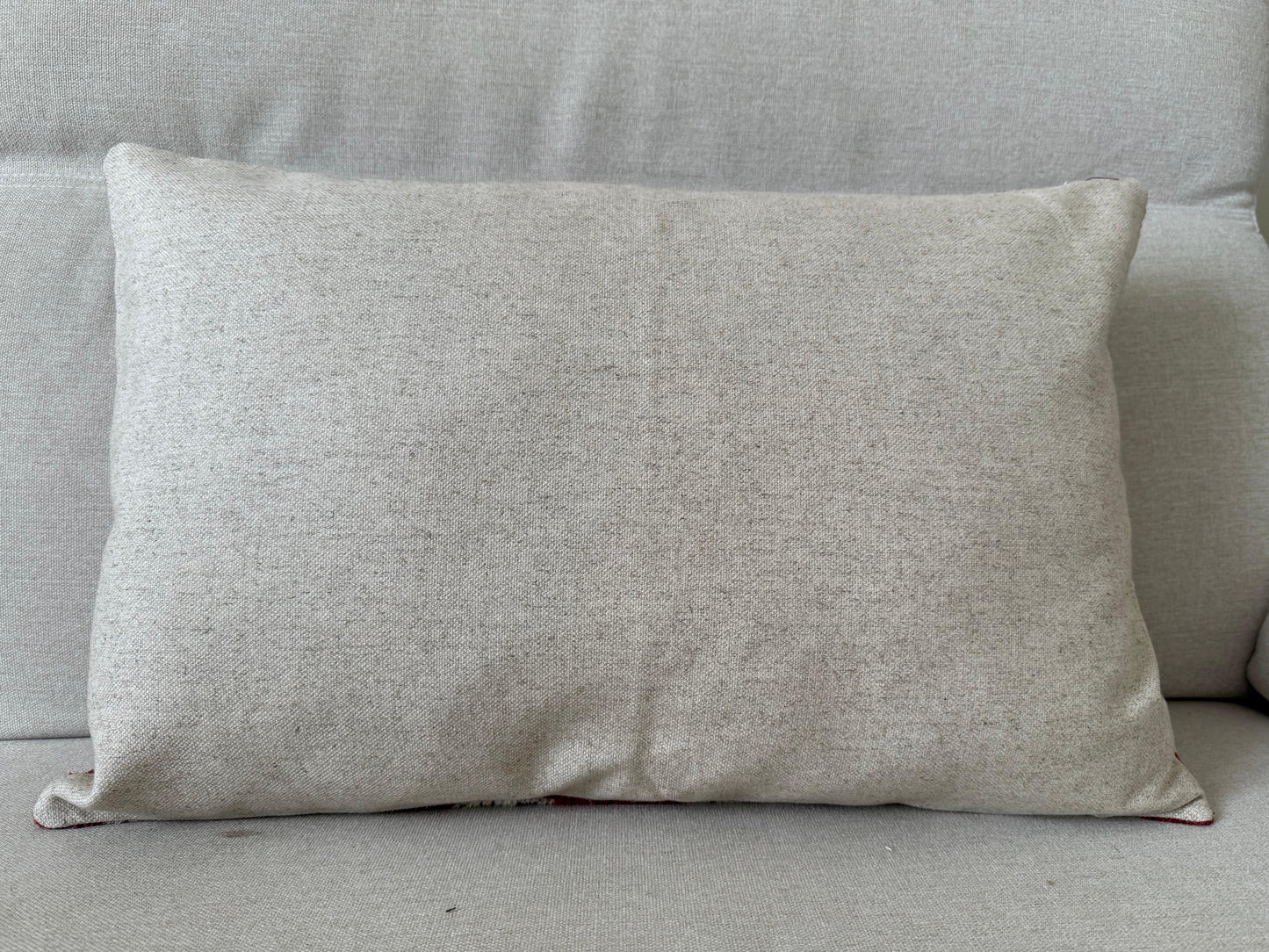 Ikat velvet cushion Hand made (40x60cm)