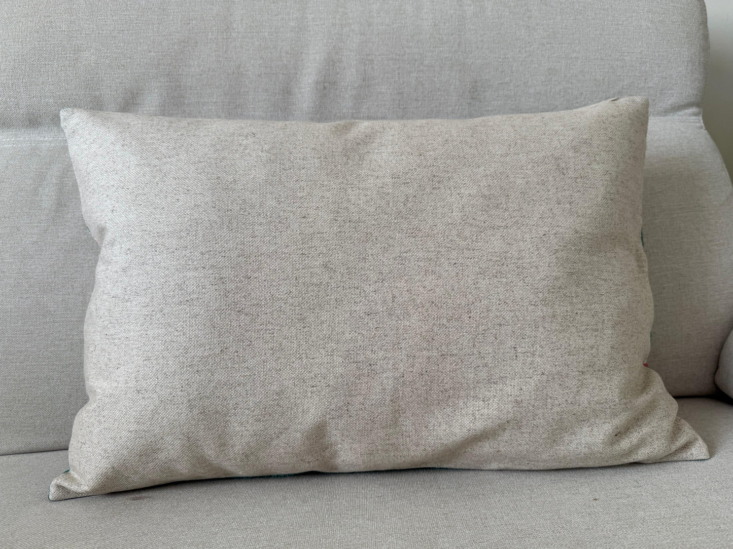 Ikat velvet cushion Hand made (40x60cm)