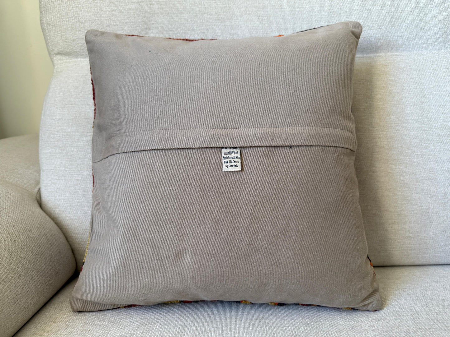 Turkish Hand woven Kilim cushion cover (40x40cm)