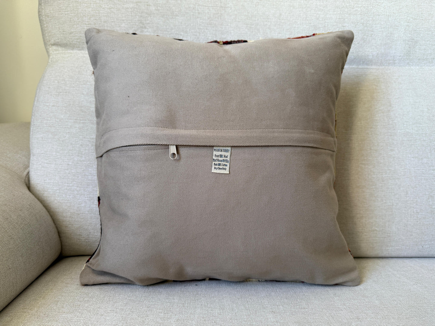 Turkish Hand woven Kilim cushion cover (40x40cm)