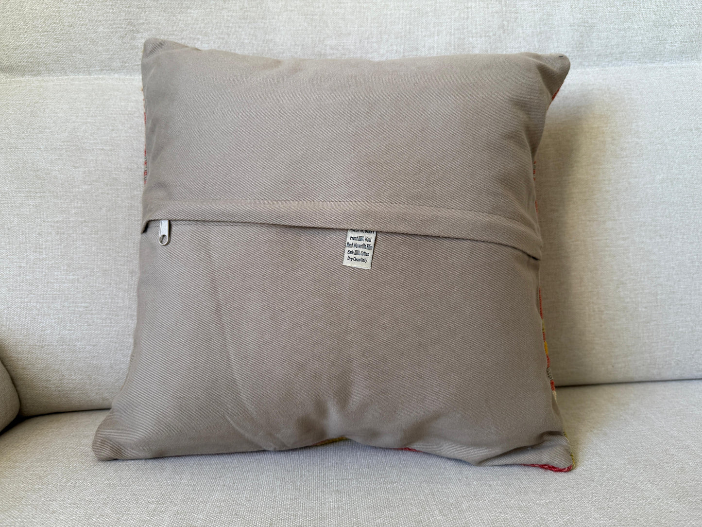 Turkish Hand woven Kilim cushion cover (40x40cm)