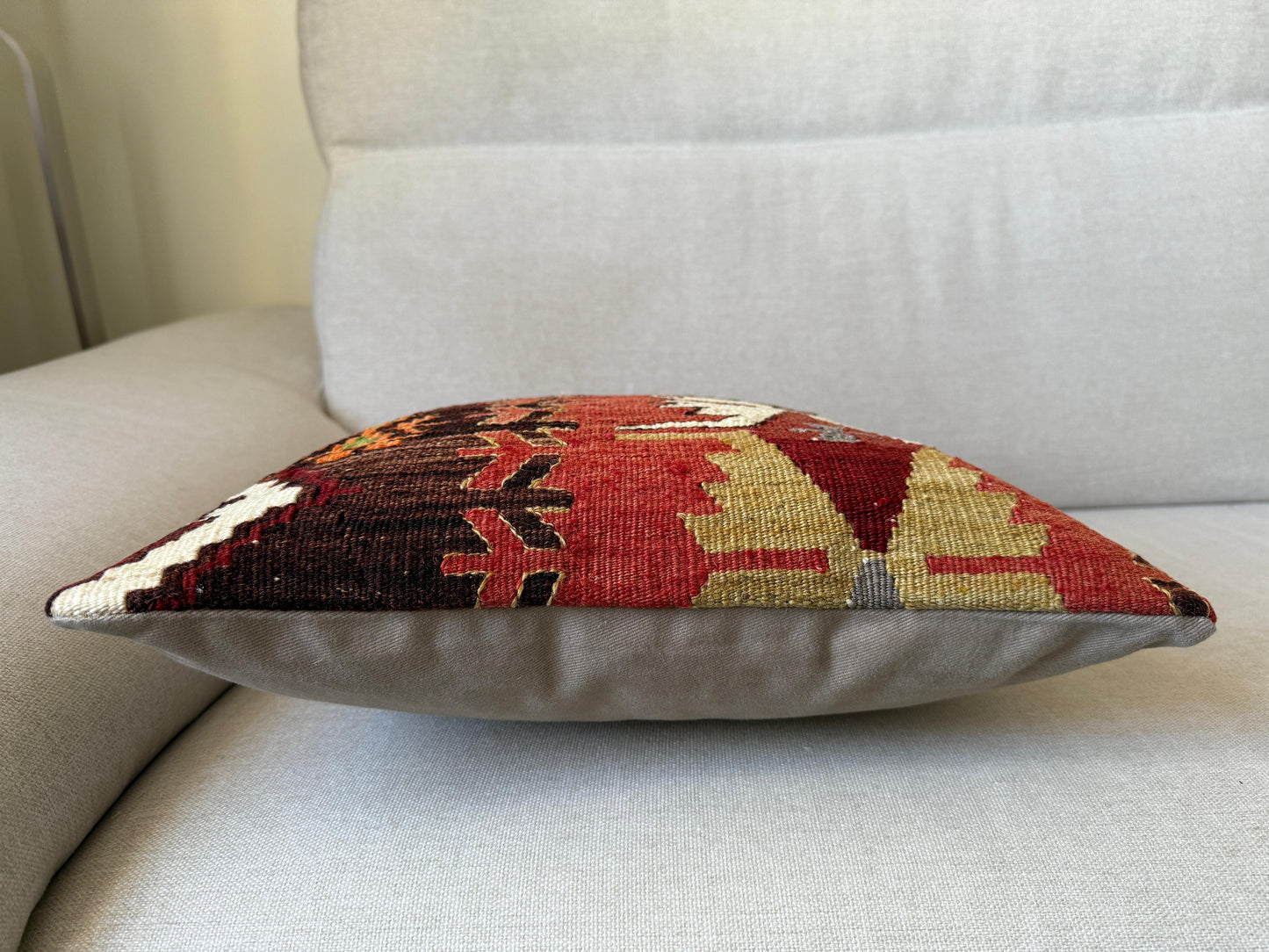 Turkish Hand woven Kilim cushion cover (40x40cm)